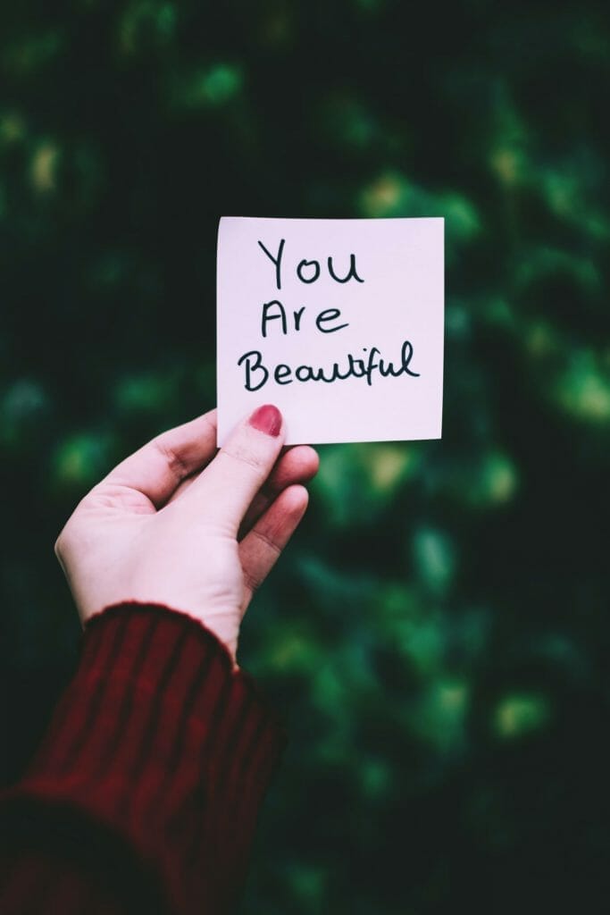 note you are beautiful